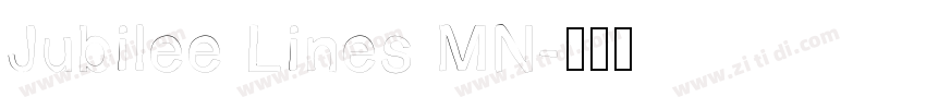 Jubilee Lines MN字体转换